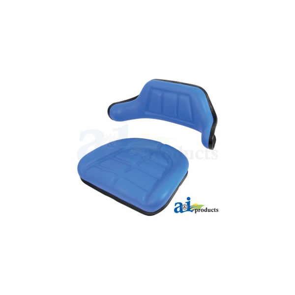 Seat Cushion Set, Wrap Around, Blue 18 X18 X10